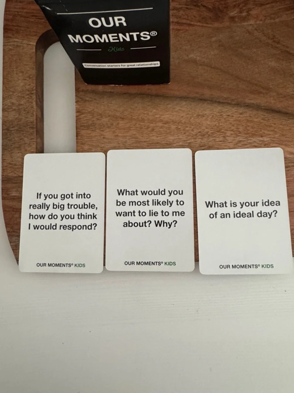 Kids Conversation Starter Cards Our Moments - Picture 5 of 7
